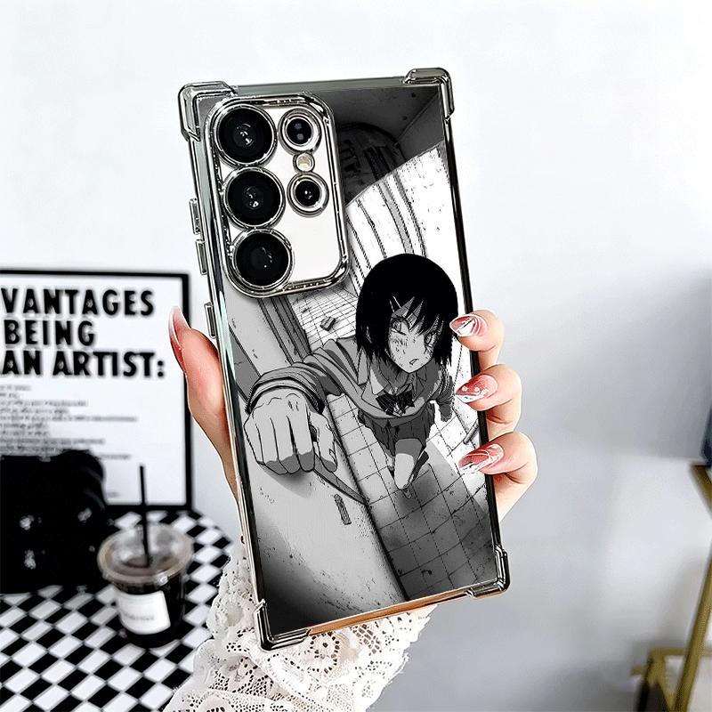 Ultimate Perspective Anime Soft Phone Case For Samsung Galaxy S26 Ultra S25 Edge S24 FE S23 Plus S22 S21 + S20 Plating Anti-Fall