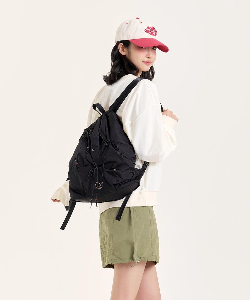 Myshell Willow String Nylon Backpack_10113Bp
