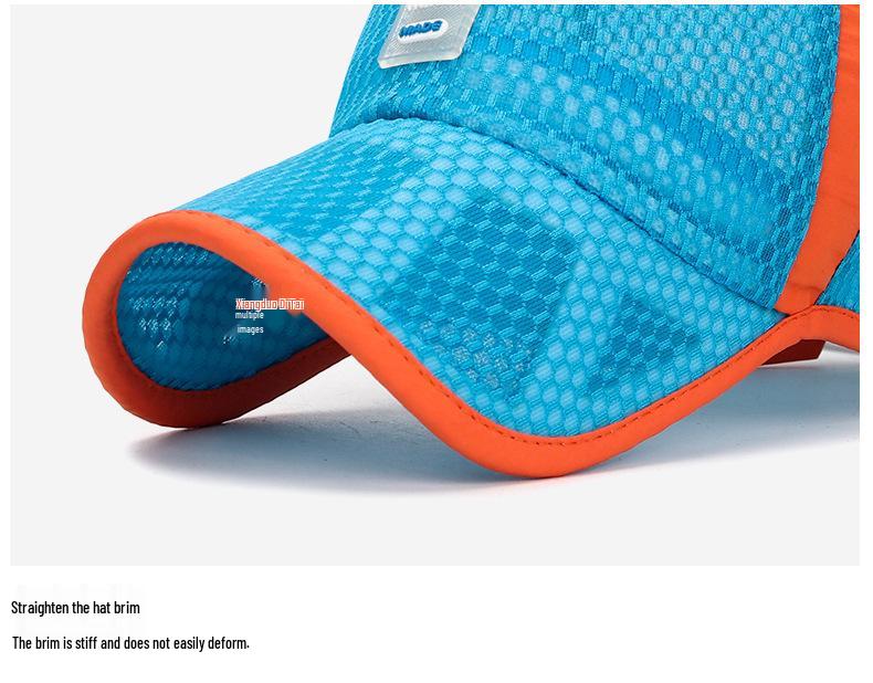 Zhenyueqi Kids' Summer Mesh Sun Hat - Breathable Outdoor Baseball Cap with Hollow Brim