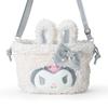 [Sanrio] 2WAY Drawstring Shoulder (Fluffy Snow Rabbit) Kuromi 129844