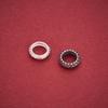 S925 Sterling Silver Woven Texture Spacer Beads for DIY Bracelets and Necklaces