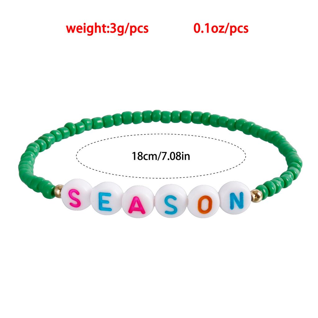 European and American KAROL G Bracelet Set Manana Sera Ocean Follow Fan Bracelet