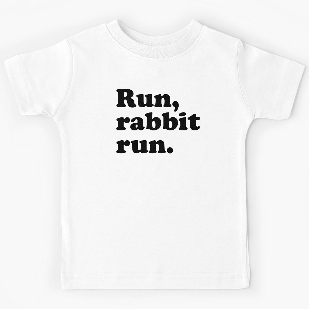 Run rabbit run (black) Kids T-Shirt 160