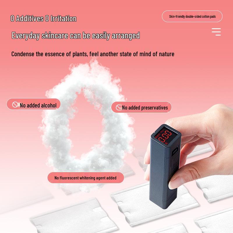 Dual-Effect Thick Cotton Makeup Remover Pads - Disposable 3-Layer Wet Compress Cotton Pads