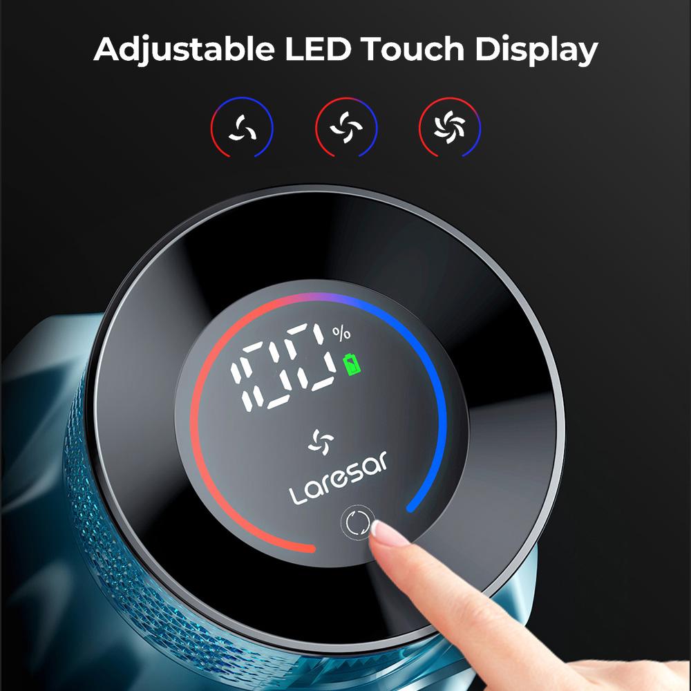 Tyčový akumulátorový vysavač Laresar Ultra 7, 550W/45kPa výkonné sání, dotykový displej, výdrž až 60 minut
