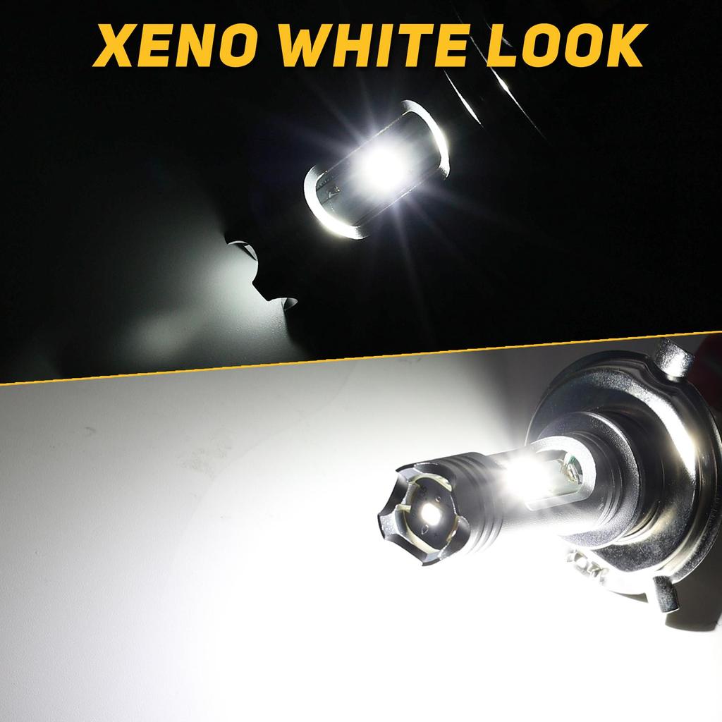 H4 LED For Yamaha MT07 MT03 MT09 XT 660 X 04-16 Motorcycle H4 H1S 9003 LED Headlight Hi/Lo Bulbs 5200LM 6000K Xenon White CANbus