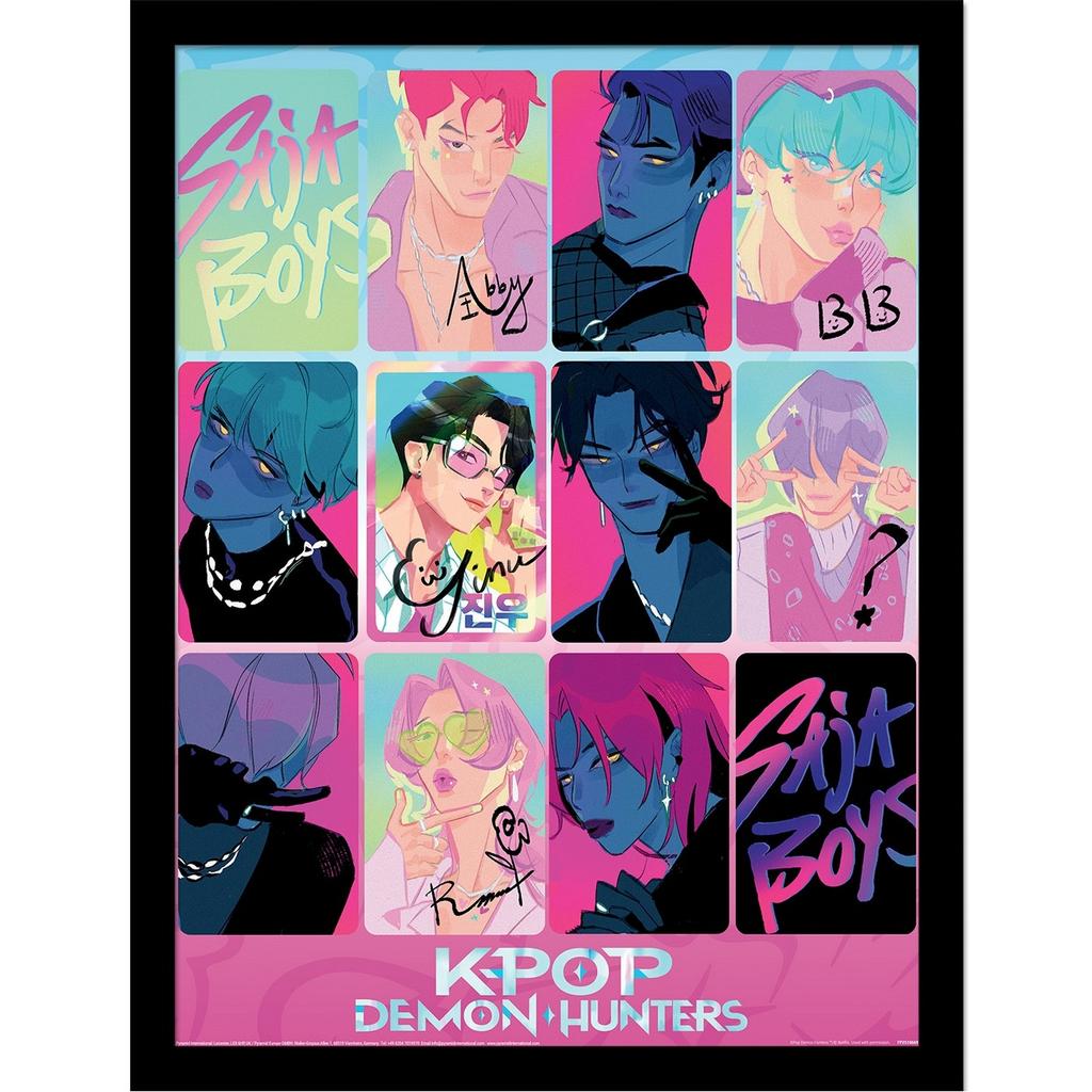 K-Pop Demon Hunters Light And Dark Framed Poster