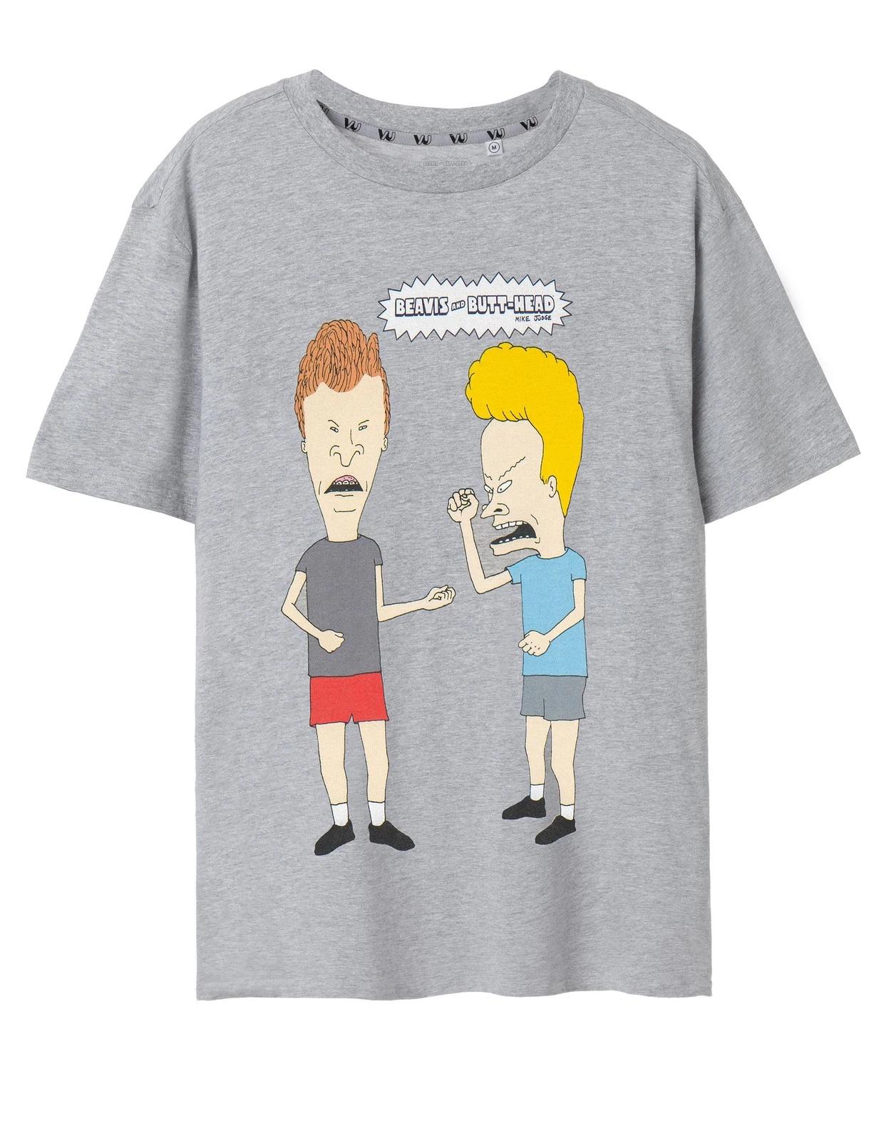 

Beavis And Butthead Grey Classic Pose Short Sleeved T-Shirt Mens L