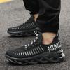 Sports Shoes Men's Breathable Fly Woven Men's Shoes Fried Dough Twists Soles Hollow Thick Soles Large Casual Shoes