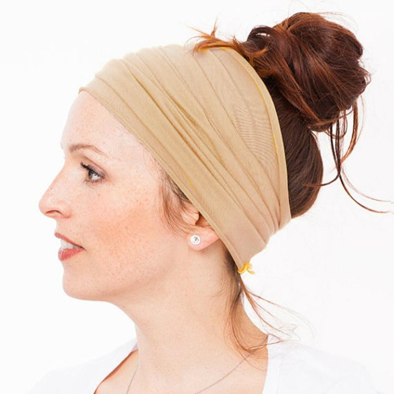 Weiches elastisches Stretch-Lauf-Haarband für Damen, breites Haarband, Kopfwickel, Yoga-Stirnband, Turban, LYD