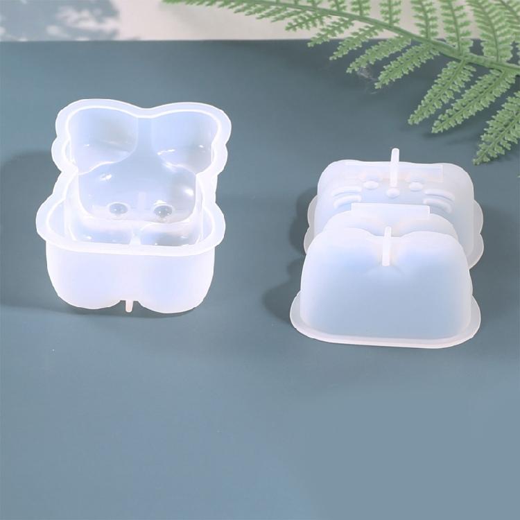 Compact Silicone Cats Figurine Crafting Mold for Small Spaces Area Saving as Decorative Item in Room Setting