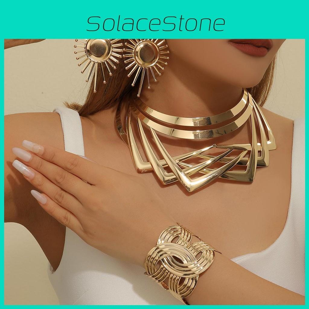 Jewelry Summer Stylish Set With Gold Finish Pendant Earrings Bracelets And Necklaces For All