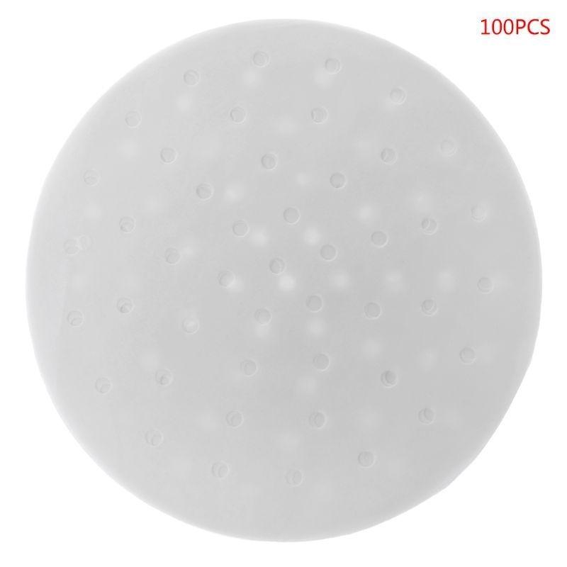 New 100pcs Round Disposable Parchment/Bamboo Steamer Paper Liners Fryer Tool