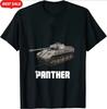 Panzer V Panther Medium Tank Military T-Shirt. Summer Cotton Short Sleeve O-Neck Mens T Shirt