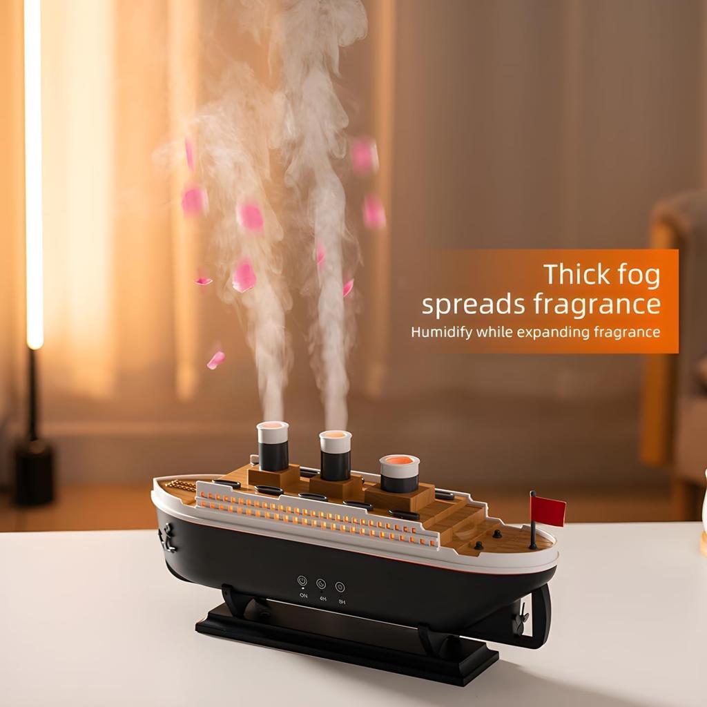 Essential Oil Diffuser, Aromatherapy Humidifier with Remote Control 7-Color LED Lights 2 Mist Modes Auto Shut-Off for Home Bedroom