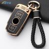 TPU Car Key Case Cover Shell For BMW X1 X5 X6 Z4 E90 E60 E70 E87 3 5 6 Series M3 M5 Holder Shell Fob Key Chain Accessories