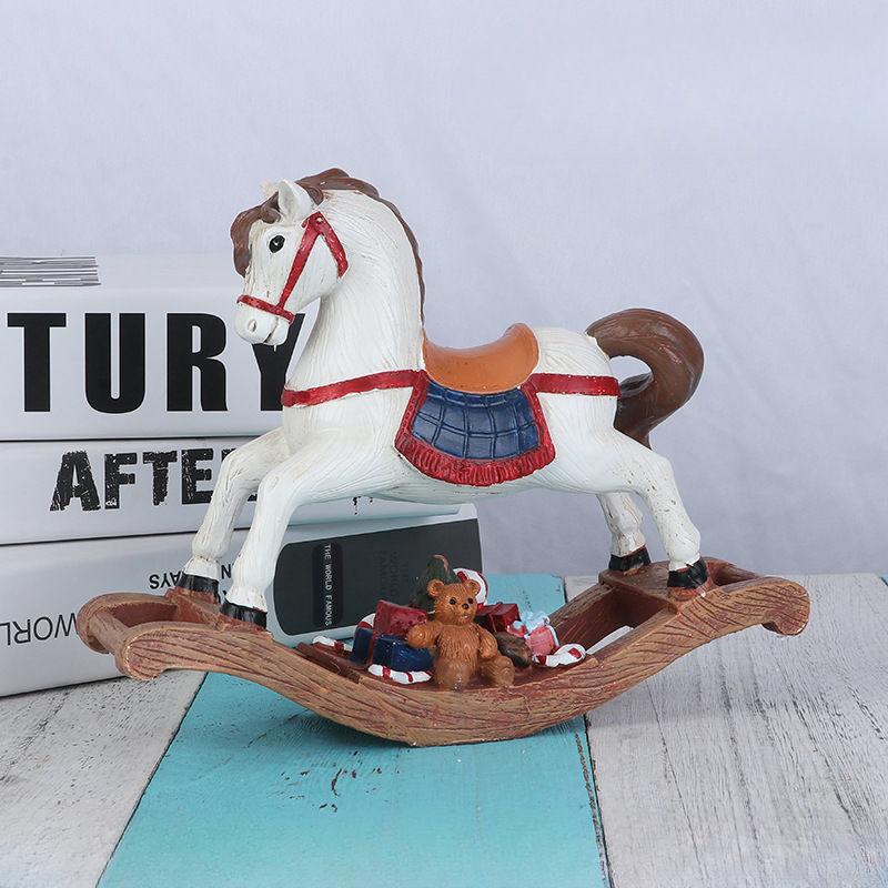 

Рождественский Троянский Смоляный Ремесла Домашняя Комната Рождественская Елка Украшение Моделирование Животное Орнамент