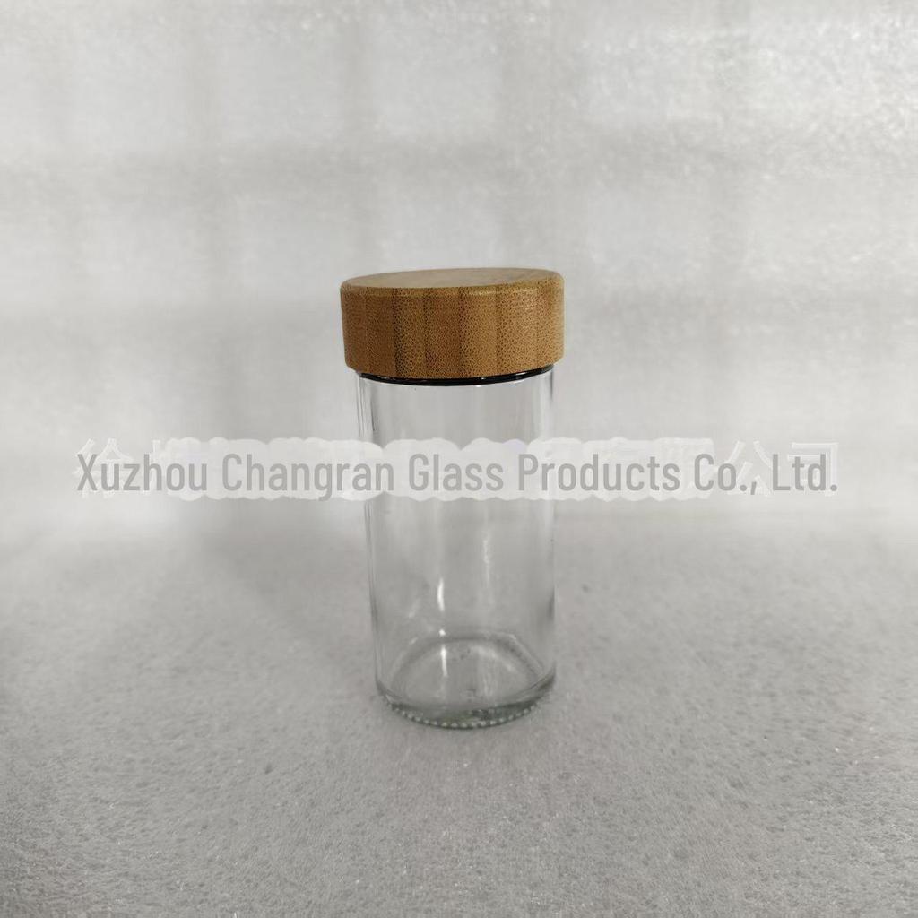 Set of 4 Square Seasoning Bottles: Chili Cumin Storage & BBQ Printing Jars