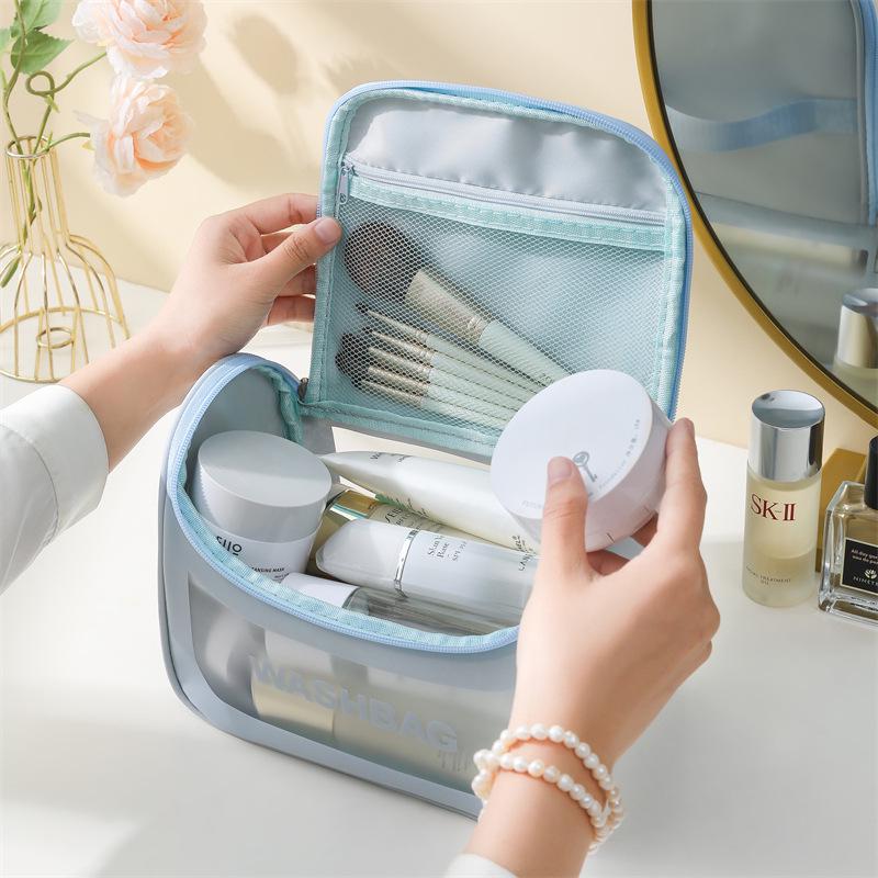 Large Capacity Waterproof Cosmetic Storage Bag and Portable Handbag