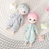 7 Farben Süße Puppe Gestreifte Pyjama Kleidung Anzug Für Gsc Ob11 Obitsu 11 Puppe Overall Für 1/12 Bjd Puppe Nachtwäsche Zubehör Set