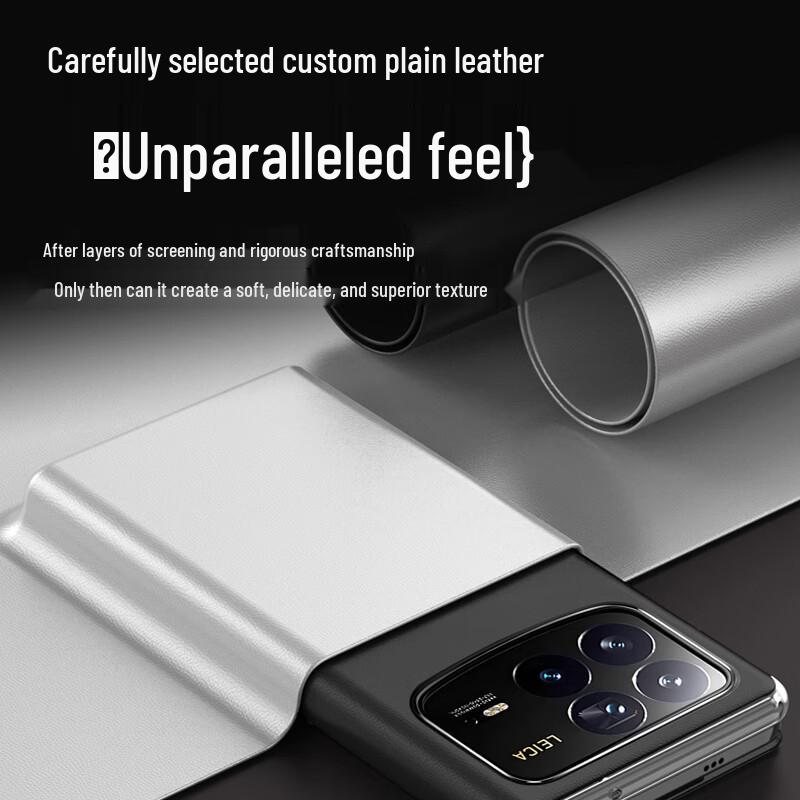 Xiaomi Mix Fold 4 Leder-Flip-Hülle mit Ständer