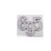 Car Styling 595 695 3D Car Body Fender Rear Trunk Adhesive Metal  Badges Sticker Emblems Decals for 595 695 Logo