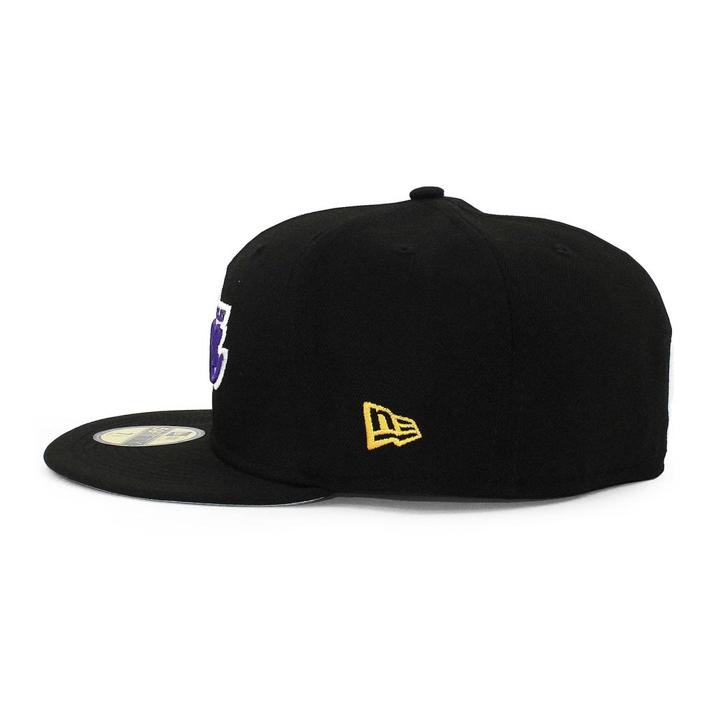 New Era Cap 59FIFTY Los Angeles Lakers NBA TEAM BASIC FITTED CAP LOS ANGELES LAKERS Black Basketball Rui Hachimura LeBron James Luka Doncic 5950 Sz 8