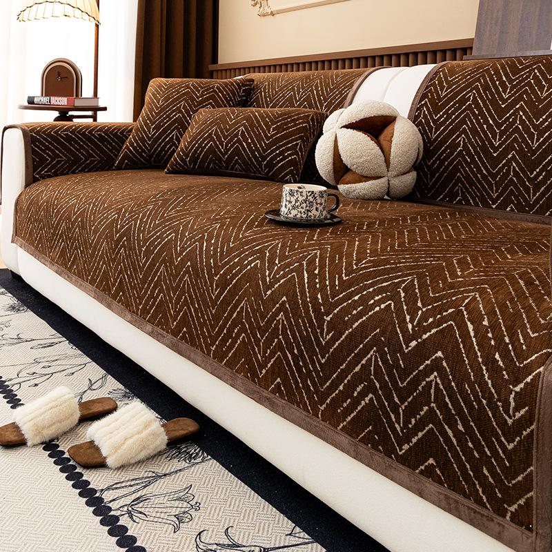 French retro sofa cushion is universal in all seasons, simple and high-end non-slip sofa seat cushion, sofa cover cover cloth towel