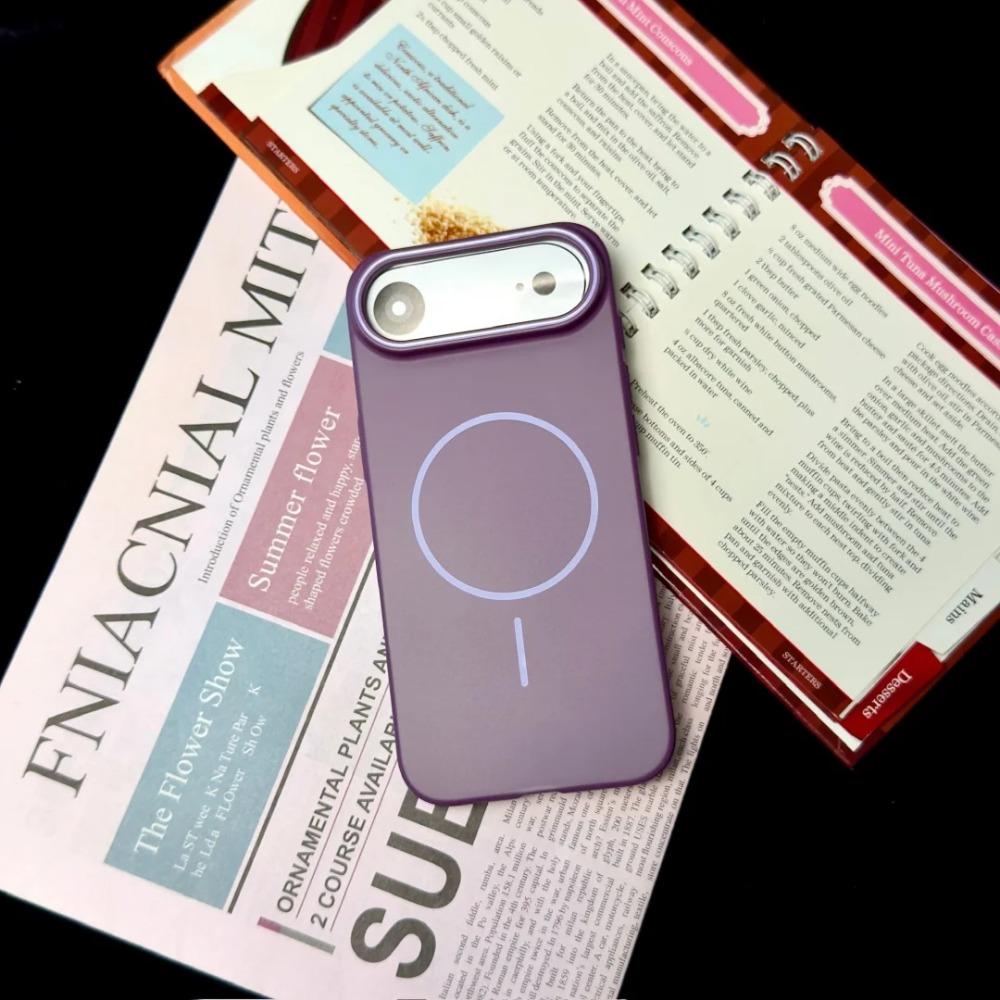 

NEW Premium Magnetic Matte Ultra Slim Case for IPhone 17 Air 16 15 14 13 12 Pro Max Soft PC Wireless Charging Protect Cover iPhone17 Pro фіолетовий