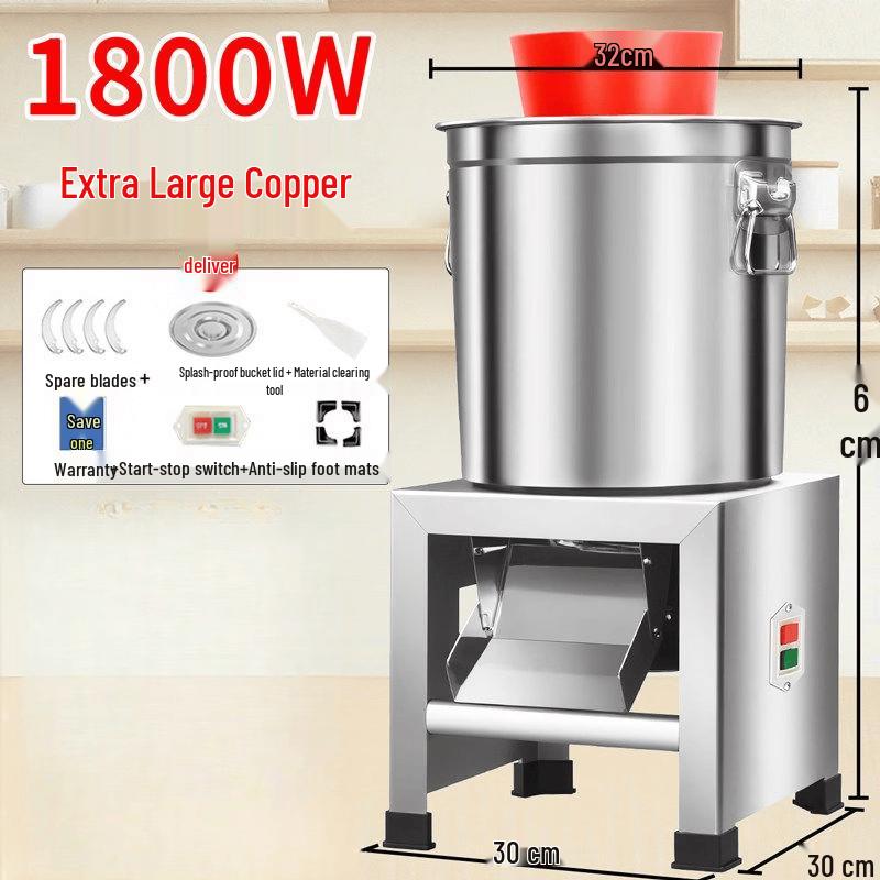 Rongyu 1800W Stainless Steel Vegetable and Feed Grinder
