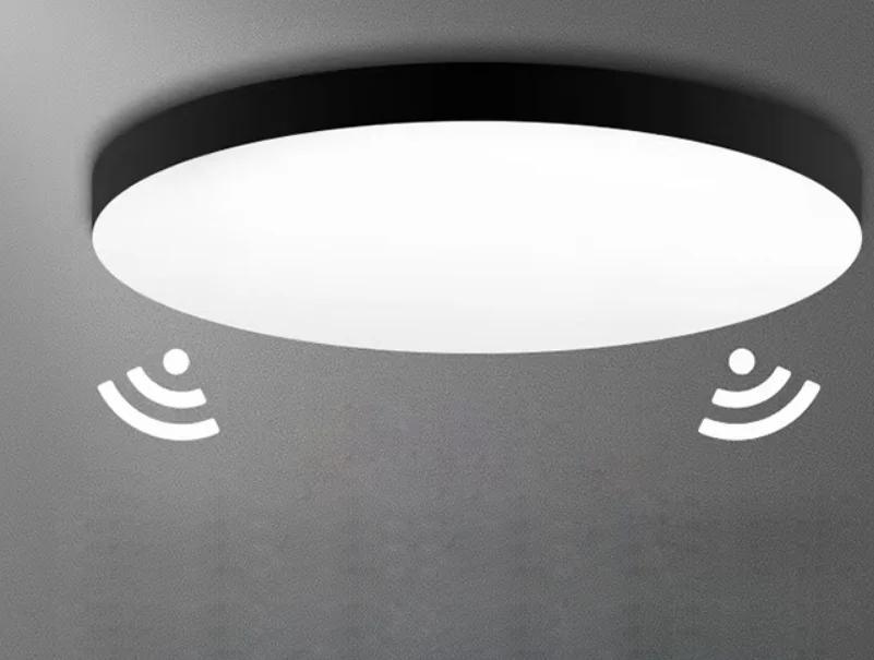 JOYINLED Modern Radar Sensing LED Ceiling Lamp Super Thin 27CM Microwave Radar Induction Ultra Slim LED Ceiling Light DIA 27CM&Cool White 6000K