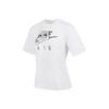 Sportswear Boxy Large Logo Print Crew Neck Short Sleeve T-Shirt Women Tops White DQ3269-100