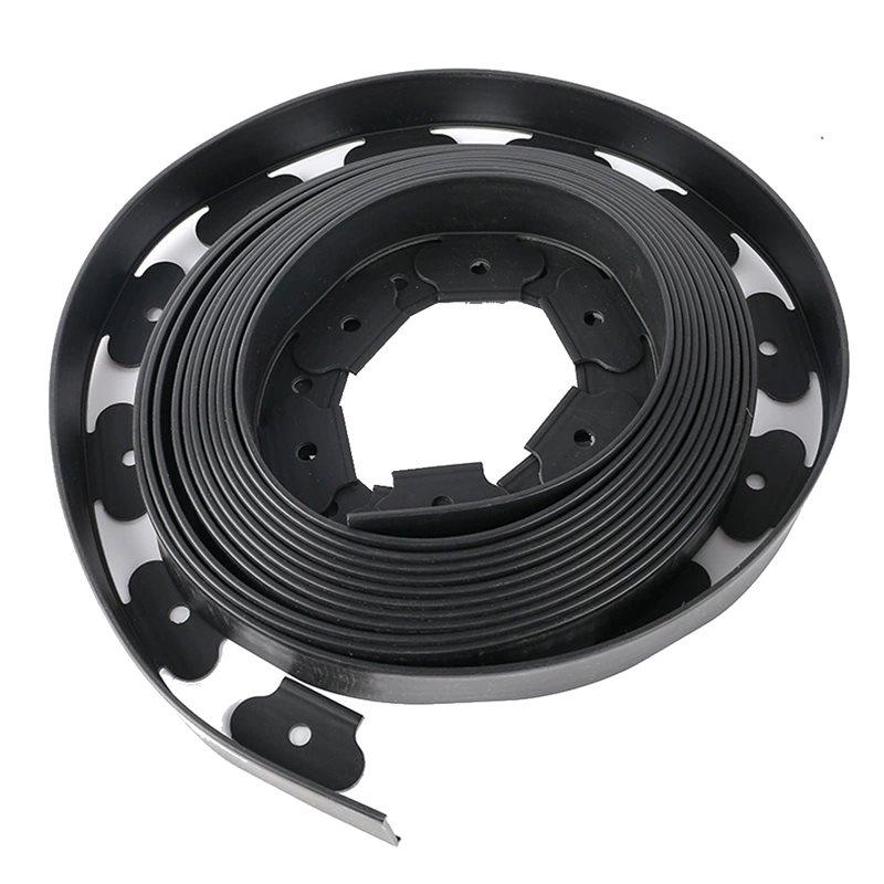

Good-Garden Edging Kit 5X5cm 10M Landscape Edging Length No Digging Includes 30 Spikes Yards Fence чорний
