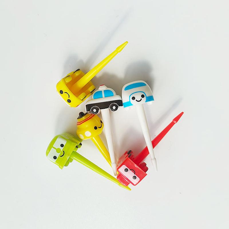 Cartoon Fruit Fork Toothpicks Cute Animal Food Selection Mini Lunch Box Decoration Children'S Food Supplement Tool