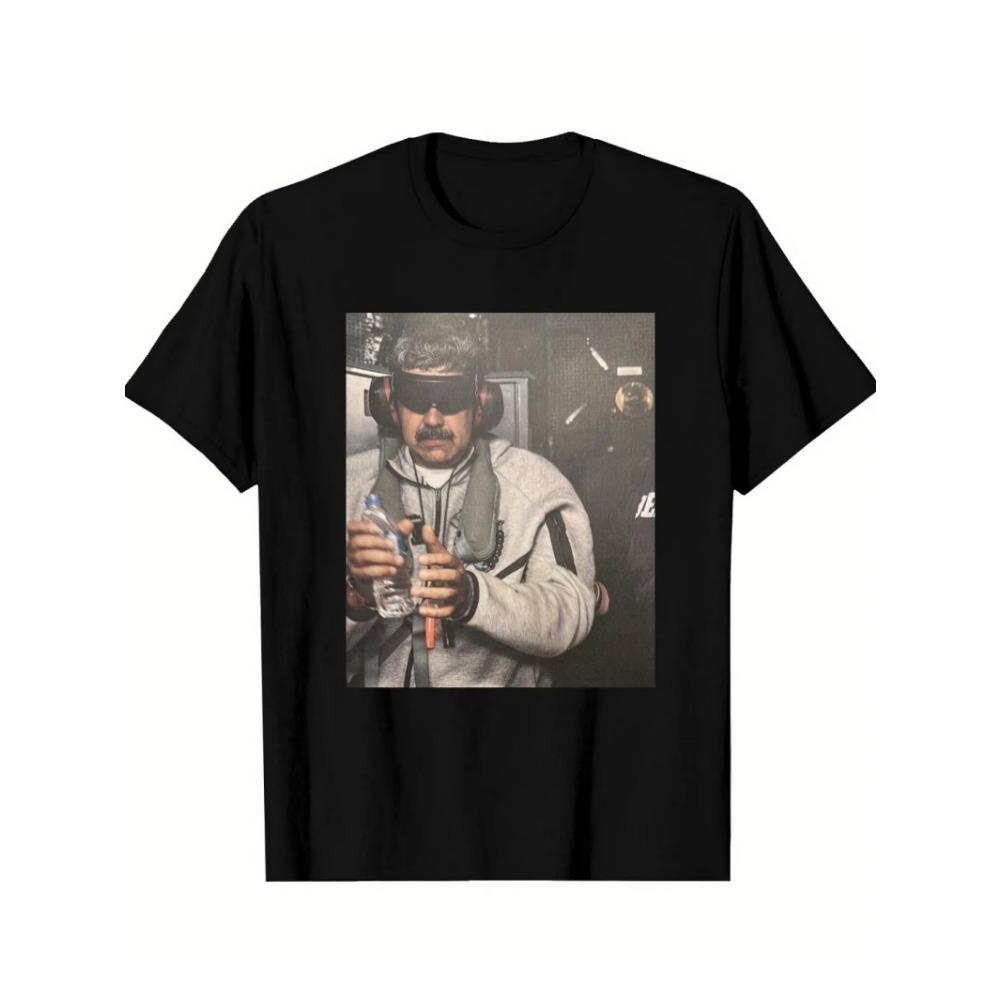 Nicolas Maduro Handcuffed On Warship Graphic T-shirt Summer T-shirt Summer Short Sleeved Tops Tees