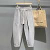 Herren Trendige Jogginghose Herbst Winter Neuer Stil Plus Samt Verdickt Kordelzug Locker Gerade Hose Amerikanische Freizeit Hose
