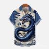 2026 Men's Shirt Dragon Casual Daily Top Short Sleeve Shirt Fashion Shirt