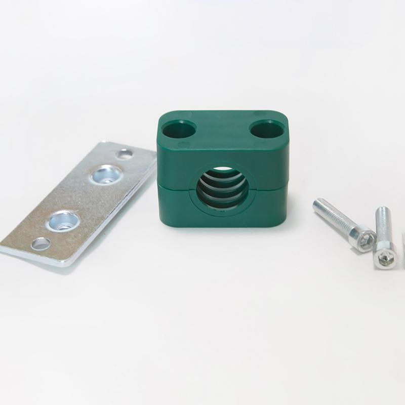 3PCS 6/8/10/12/15/16/18/20/22/25/28/30/35/40/50/60mm Diameter Pipe Bolted Plastic Clips Pipe Clamp Tube Fastener Assortment Kit