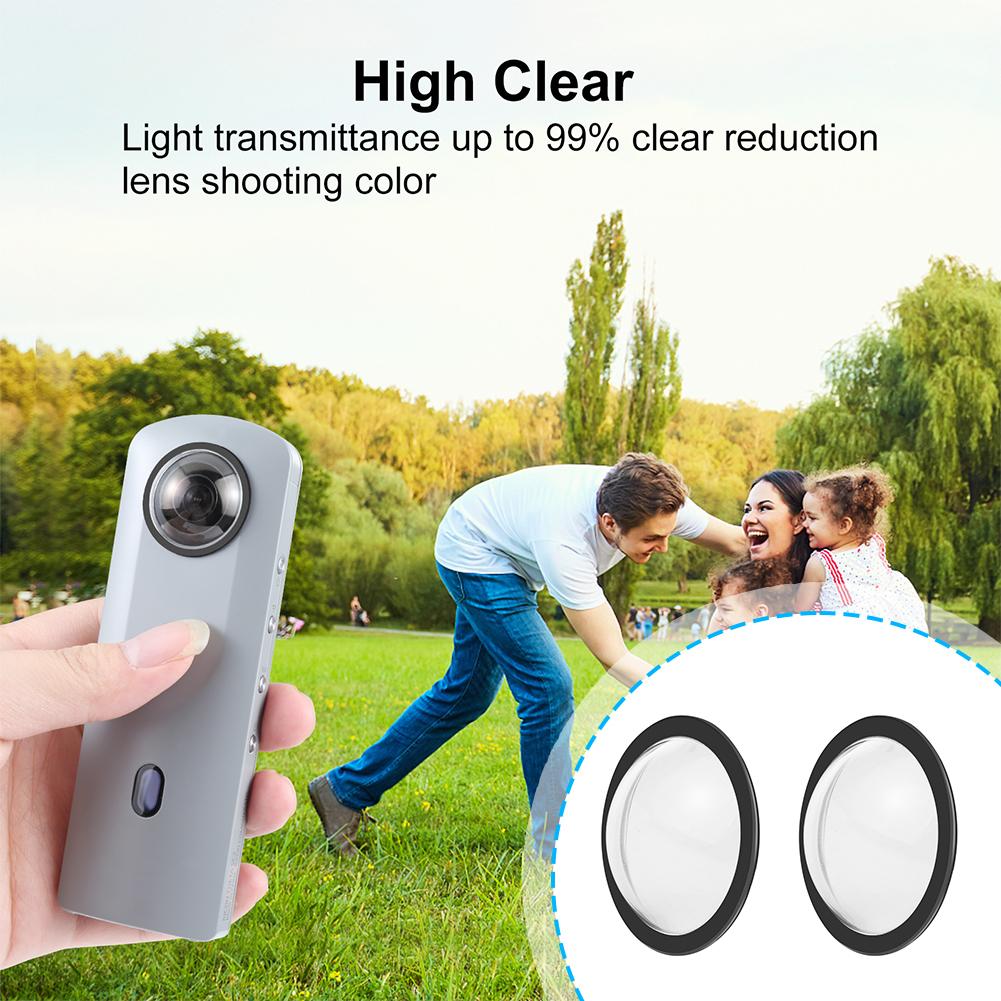 For Ricoh Theta SC2/S/V Lens Protection Glass Cover Waterproof Anti-oil Anti-dust And Anti-collision Sport Camera Accessories