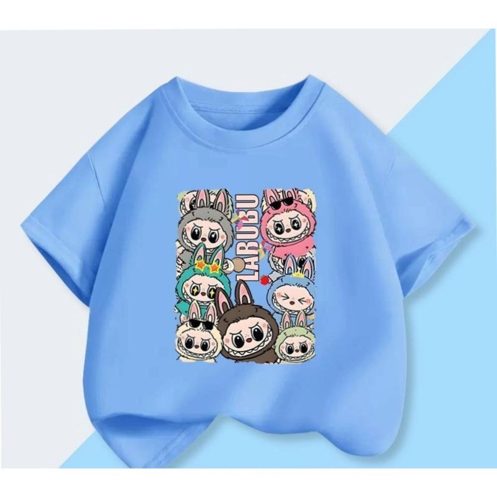 Monster Short-sleeved for Girls Fashionable Summer Clothes Half-sleeved Top