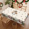 Weihnachten Schneemann Rentier Wasserdichte Tischdecke Party Tischdeko Bauernhaus Küche Esszimmer Tischdecke Weihnachtsdekoration