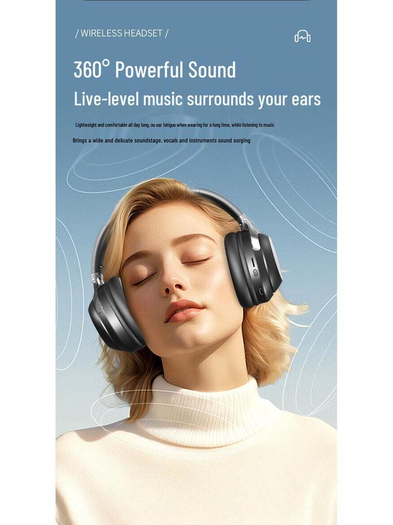High-Performance Wireless Bluetooth Headset: Noise Reduction, Low Latency, Long Battery Life