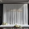 1 pièce Rideaux de Fond en Satin pour Douche de Bébé Rideaux de Fond Photo pour Fête d'Anniversaire Arche de Mariage Tissu de Fond de Scène Décoration