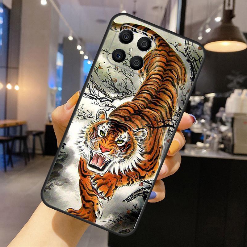 Japanese Tiger For Honor Magic 7 5 6 8 Pro Case For Honor 200 400 Lite 70 90 X8c X8b X9a X9b X9c X9d Win RT