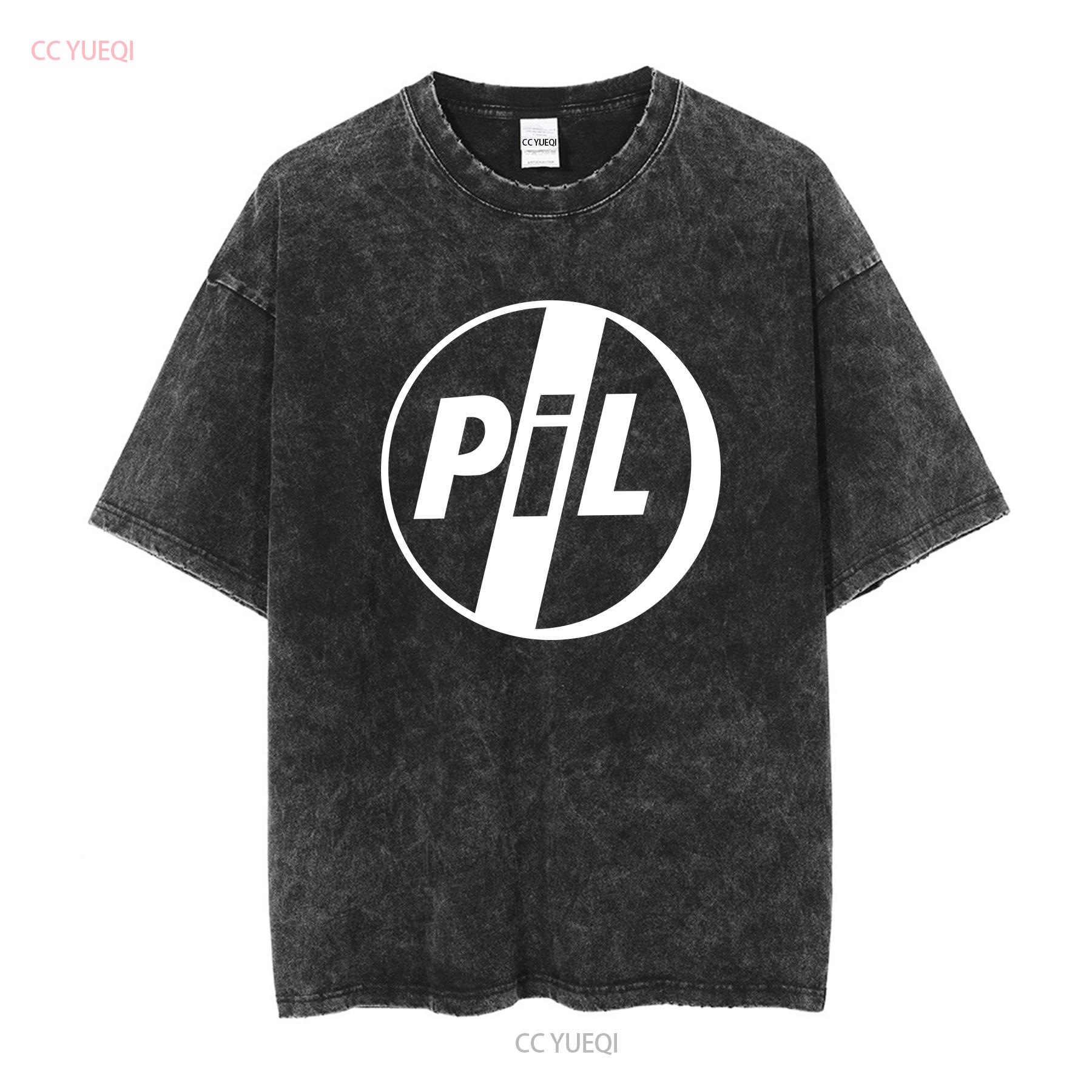 

Нова чоловіча футболка з логотипом PIL Public Image Limited, вінтажна, прана, універсальна, трохи вільна, для повсякденного носіння, унісекс, з принтом 3XL