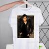 Damon Salvatore The Vampire Diaries Tshirts Men Shirt Harajaku Chronicles Vampiricas Summer Streetwear Casual Tee Short Sleeve