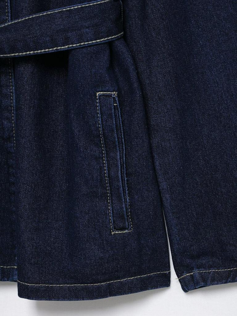 2025 Spring Women's Retro Denim Jacket & Casual Pants Set with Turn-Down Collar