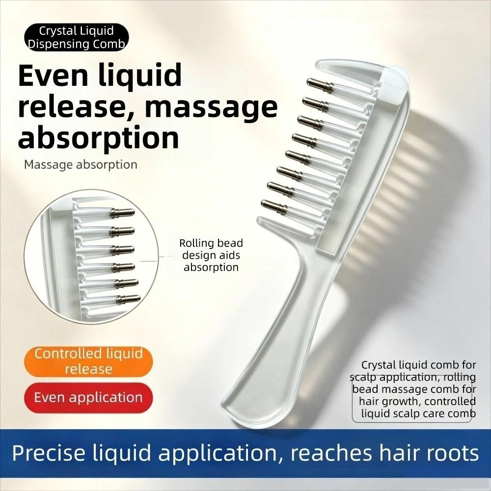 Multi-Function Mini Portable Head Applicator Hair Care Massage Guide Liquid Comb Mother'S Day