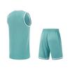 Li Ning Professional Basketball Series Rundhals-Pullover Gestreifte Weste Sportlich Lässig Einfache Shorts Basketball-Set Herren Sportbekleidung Grün AATV001-6