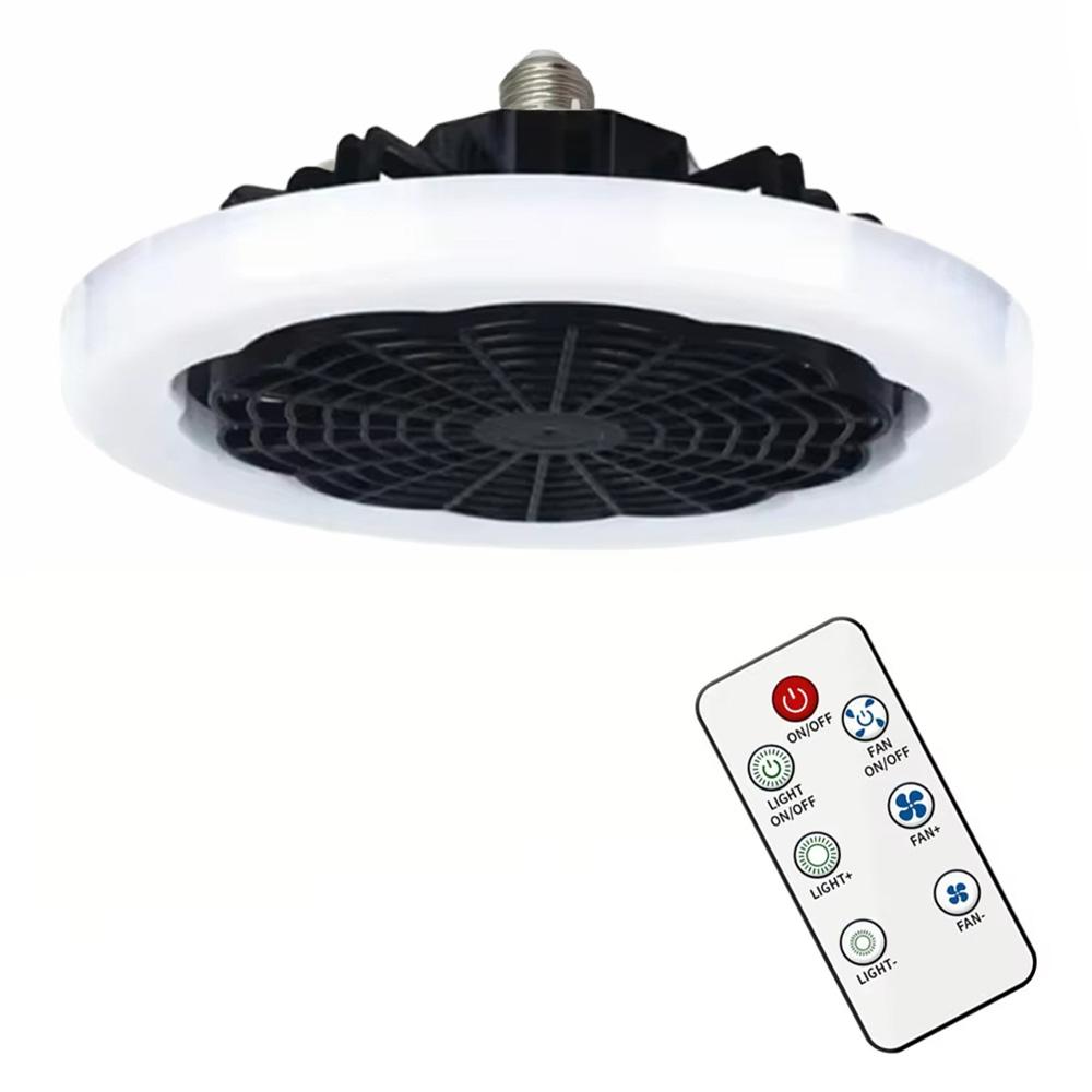 E27 LED Ceiling Fan Light 30W Remote Control Dimmable Integrated Lamp Removable Illumination(Clear stock,first-come,first-served,while supplies last)